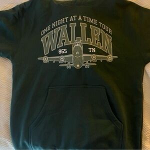 Morgan Wallen Green Airplane hoodie. Size Small. Tour merch.
